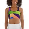 Flying Strips Sports Bra