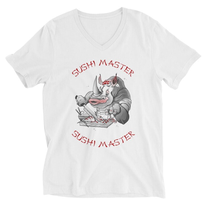 Cute Sushi Master V-Neck T-Shirt