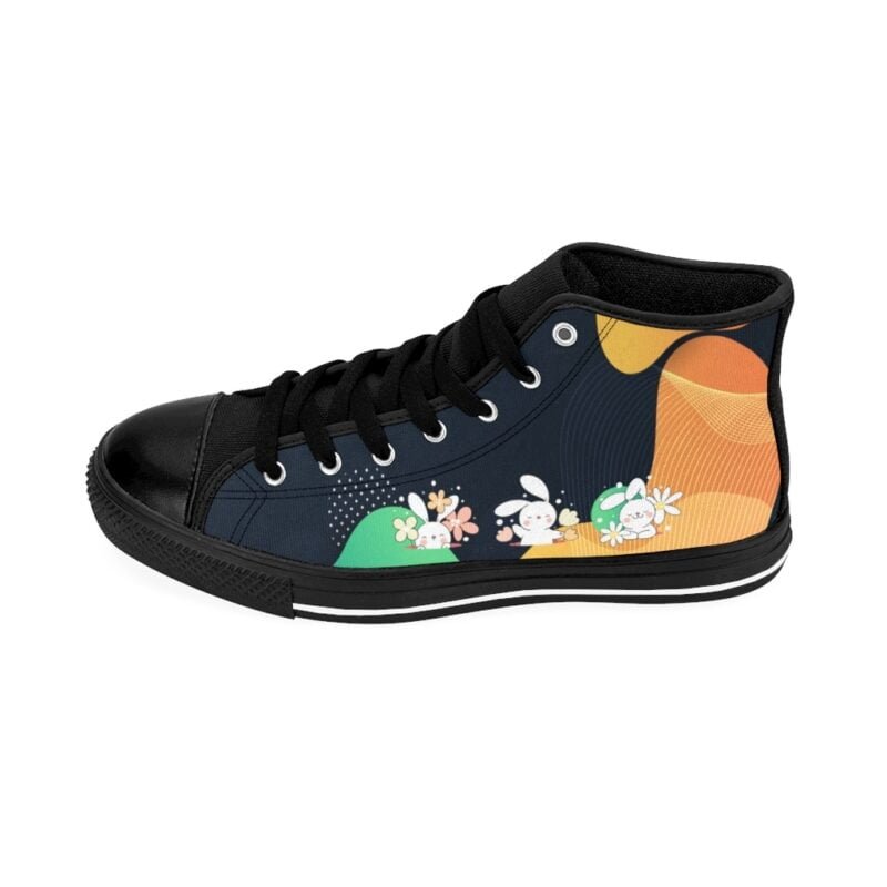 3 Cute Rabbits - Women's High-Top Sneakers - Image 3