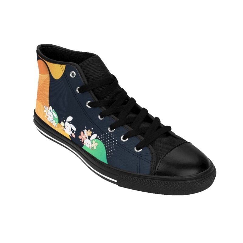 3 Cute Rabbits - Women's High-Top Sneakers - Image 8