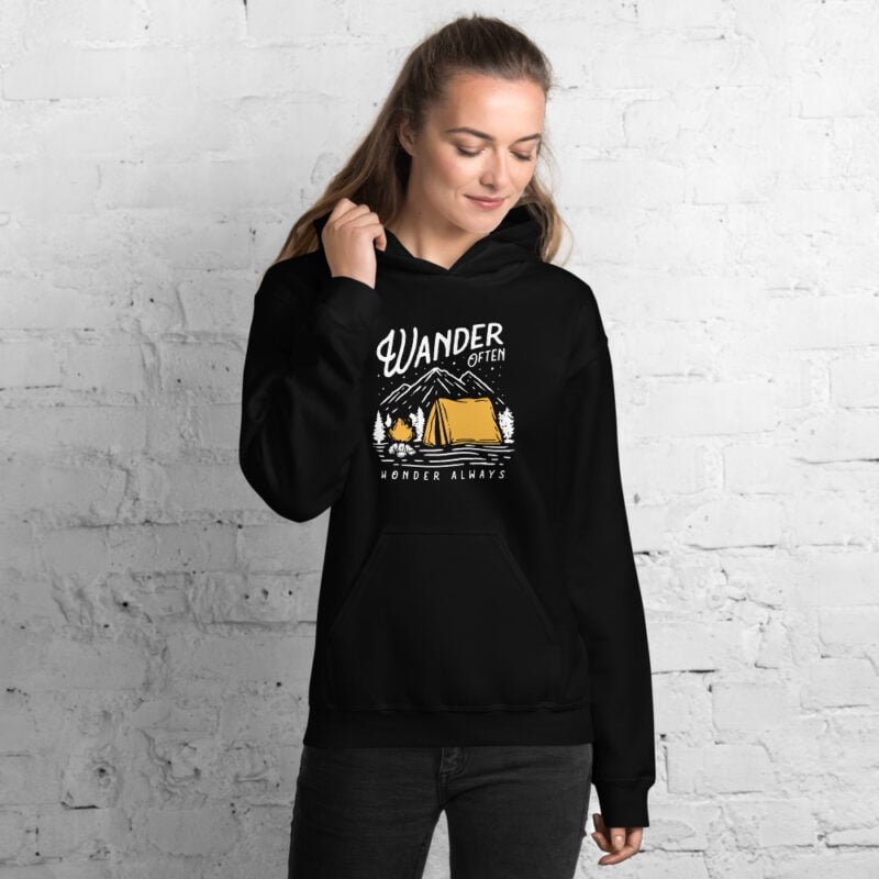 Wander Often, Wonder Always - Unisex Hoodie - Image 3