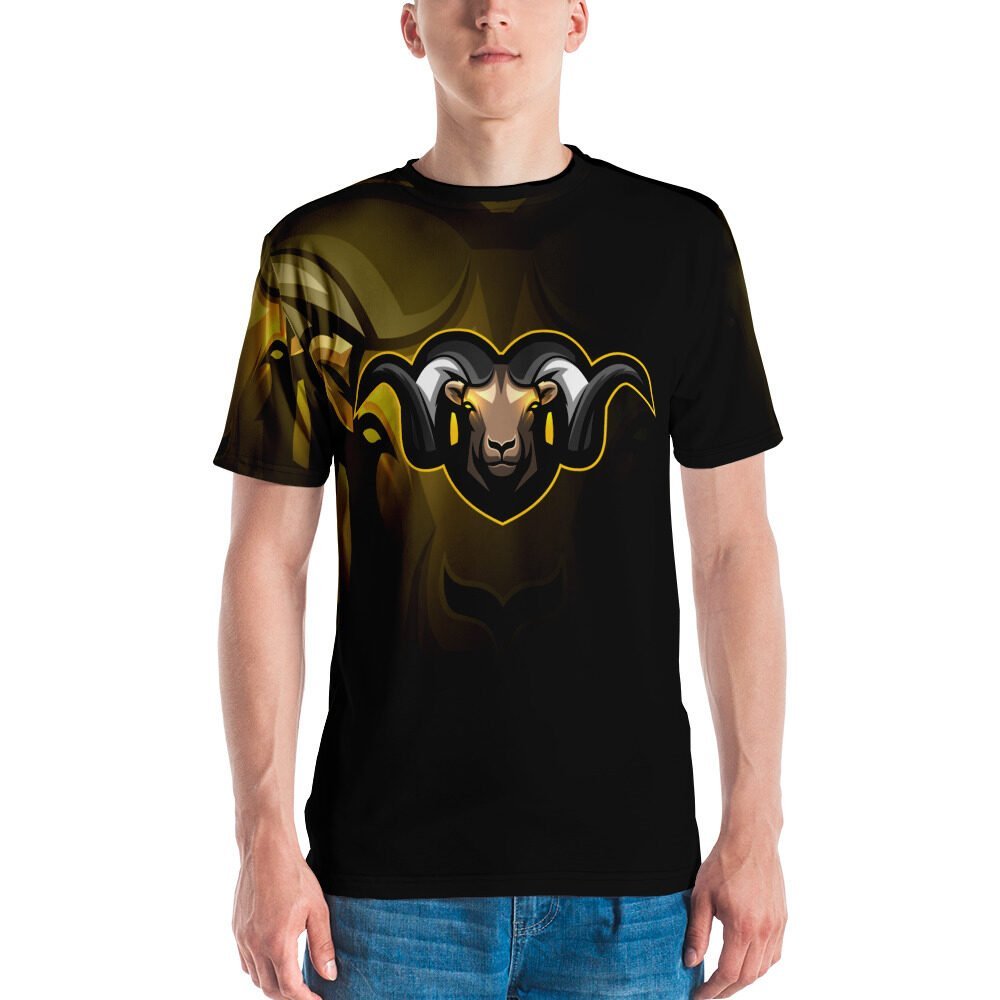 Wild Golden Goat Crew Neck T-Shirt