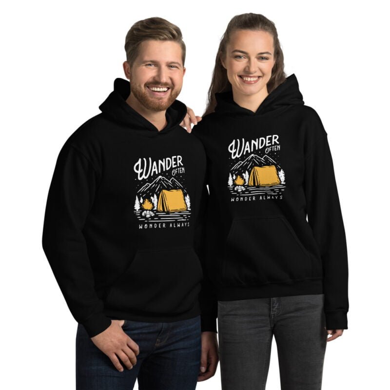 Wander Often, Wonder Always - Unisex Hoodie - Image 2