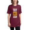 Try Once Again - Unisex Tri-Blend Track Shirt