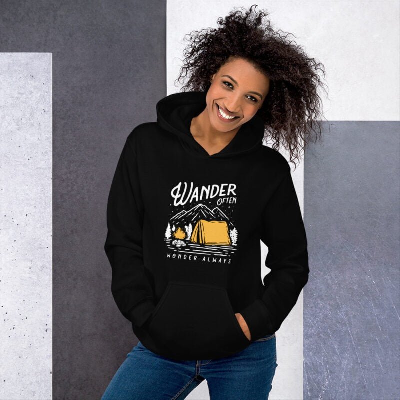 Wander Often, Wonder Always - Unisex Hoodie - Image 4